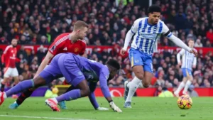 Onana howler helps Brighton to win at Man Utd