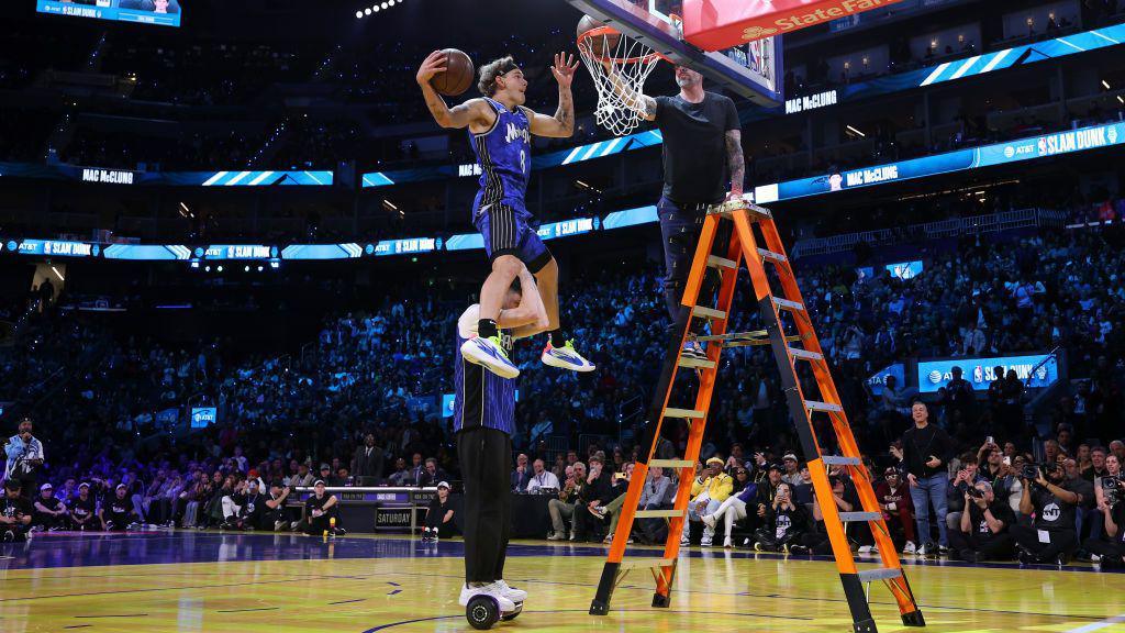 McClung wins third straight NBA Slam Dunk contest