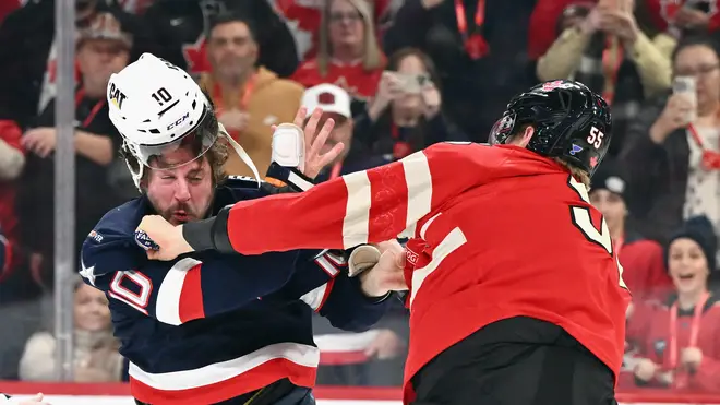 Three fights in first nine seconds as US beat Canada