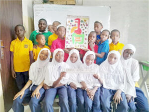 pupils of I Scholars International Academy presenting their projects