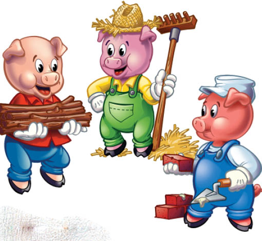 The three little pigs